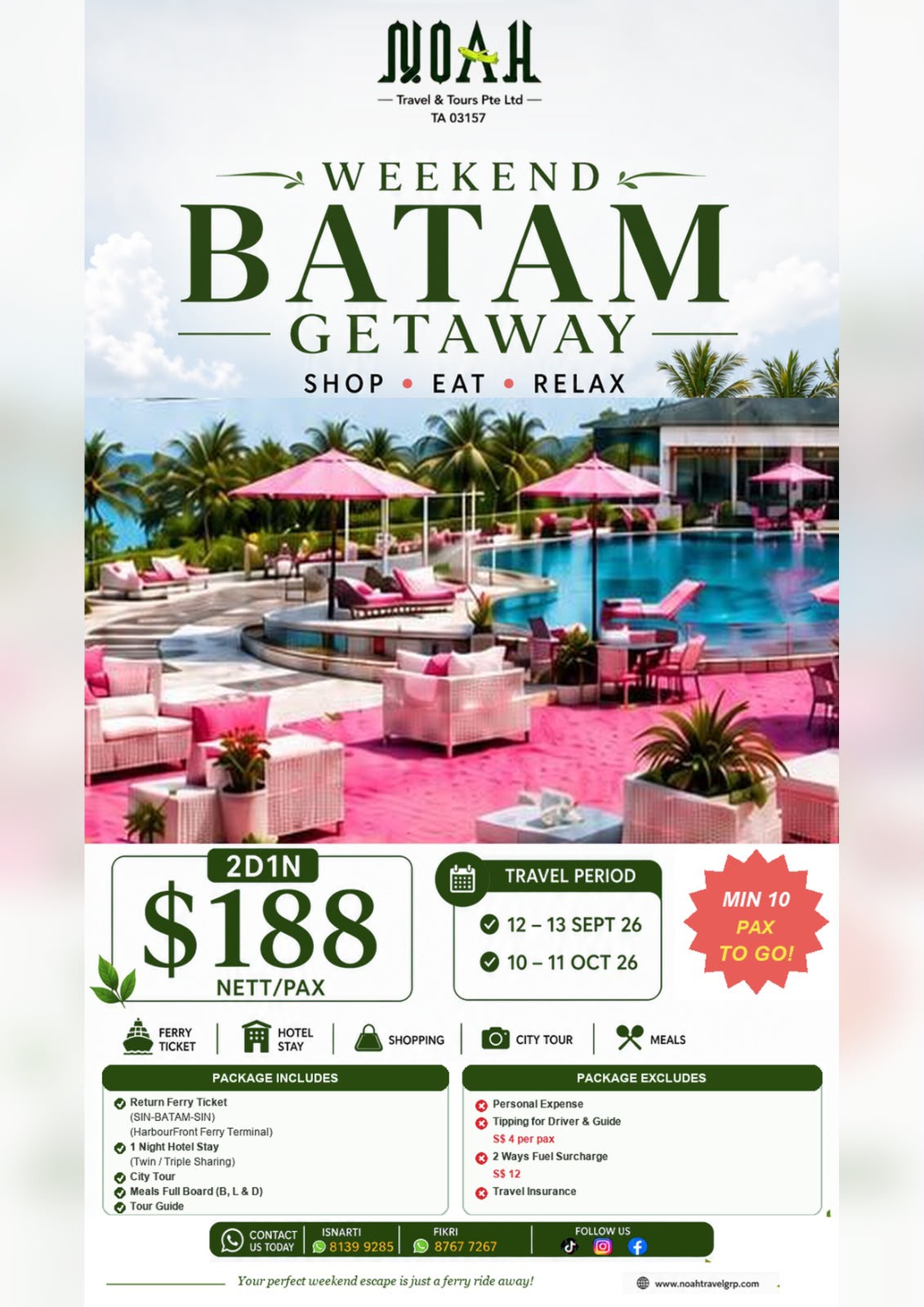 Weekend Batam Getaway 2D1N