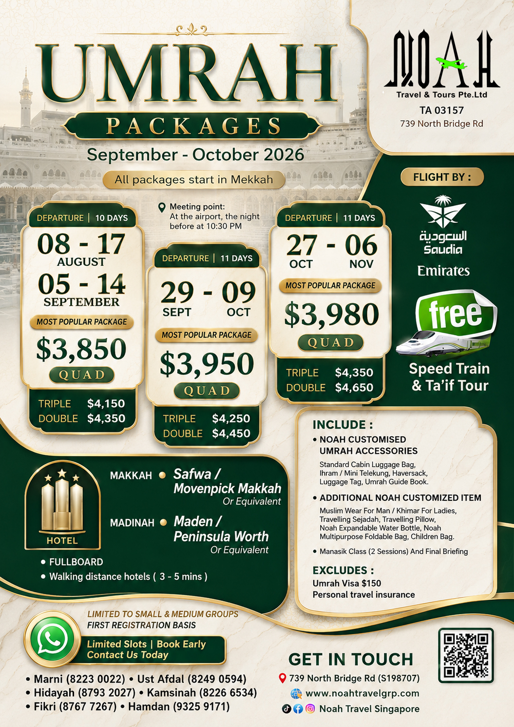10D/11D Umrah Sept-Oct 2026