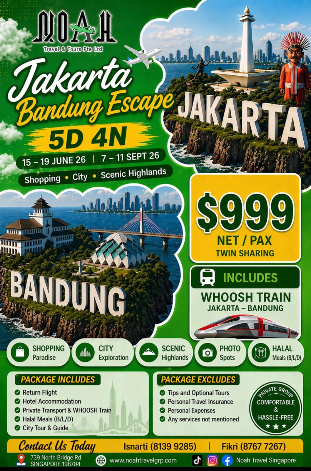 5D4N Jakarta Bandung Escape