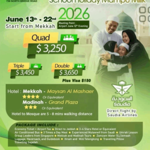 School Holiday Family Umrah June 2026
