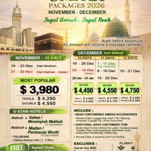 Umrah 5-Star Premium November–December 2026