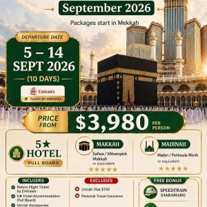Umrah School Holiday Package (September 2026)