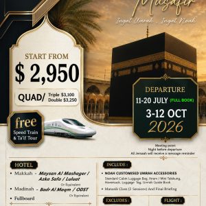 10D Umrah Musafir (Jul & Oct 2026)